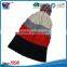 Korean Colorful lovely knitted slouchy beanie cap with pom pom