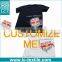 customize wine beer bottle shaped 140-180gsm cotton compressed t shirt LCTY-004