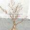 70CM new arrival wholesale elegant gold Manzanita Tree with garland branch wedding decoration