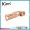 Bag Accessoried Rose Gold Customized Metal Zipper Slider And Puller