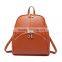 Fashion Brown Color Pu Backpacks For Girls