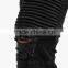 Destroyed biker denim jogger black wash man biker jogger jeans jeans for men black biker jeans(lotbike067)
