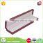 Latest design purple cardboard paper flip lid jewellery gift box with velvet insert
