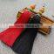 Short beeswax crack bead tassel for bags decoration