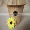 Bird nest basket bird nest wooden bird nest with round wooden window