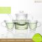 Pyrex Glass Factory Newest Microwavable Thermo Heat Chinese Tea Set