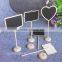 Heart shape wedding table number stand