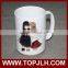 holiday custom logo printable 15 oz white mug for dye sublimation