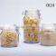 Stocked home items hermetic glass jar with clip top