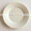 Customized white porcelain dinner plates