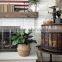 Natural belly seagrass basket / planter for home decoration