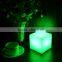 Rechargeable Battery Operated RGB Lighted Square Lamp with 16 Colors Changing