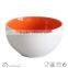 stoneware bowls with purple white color dinnerware 5.5 inch stoneware two-tone color bowls