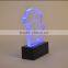 LED Rechargeable acrylic signage display holder