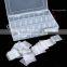 24 Grids Transparent Cosmetic Plastic Removable grids DIY Organizer Bin Makeup Storage Box