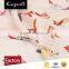 Custom birds cartoon digital printed silk crepe de chine fabric for dress or scarf