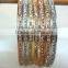 Designer Bangle Sets in Three Tones- Silver,Gold,Copper
