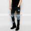 fashion rock hip hop two one men ripped jeans slim fit