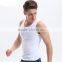 Classic slim fit custom mens gym vest
