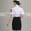 customize high quality elegant perfect fit skirt suits and pants suits uniforms for airline stewardess