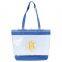 Clear Tote Bag - NFL security approved, made of clear vinyl with 600 Denier polyester base and handles and comes with your logo.