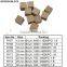 16pcs wooden letter dice