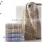 Luxury 100% cotton stripe jacquard washcloth flannel