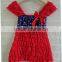 wholesale blue and white colour ruffle lace dress for girls baby,toddlers St patricks day dress with leg warmers MC6012002