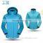 BHJ-0045 light blue trip hardshell waterproof jacket for camping & hiking wear