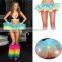 Adult Colorful LED light up skirt party dance TUTU skirt