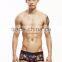 Leaf Transfer Print Srunch Butt Swimwear Trunks for Men