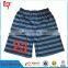 Gray Stripe Shorts Men Cotton Pyjama Twill Shorts ,korean style boys cross stripe pirate shorts