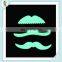 Self Adhesive Party Funny Glow In The Dark Fake Moustache HPC-0394