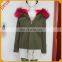 Raccoon Fur Collar Trim Fur Coat Parka For Girl