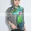 New Fashion Custom Design Digital Printed Silk Scarf