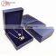 Elegant Blue Custom Square Diamond Open Fashion Jewelry Box