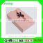 Folding pink color art paper & paper candy box with bottom insert