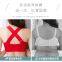 Front buckle no steel ring large size bra lace cross beauty back underwear women gathered adjustable thin bra