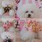 Pet Dog cat Pajamas Soft Pet Apparel Dog Cloth Strawberry chicken pattern Homewear sleepwear Occident