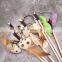 Wholesale Custom Manufacturers Cheapest OEM Classic Feather Mouse Teaser Stick Wand Cat Toy Interactive Collection Set