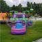 Waterproof Inflatable Pink Purple Palm Tree Water Splash Pool Slide Bouncer Bouncy Castle for Kid