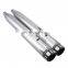 1 pair Chrome Tip Slip On Muffler Exhaust Pipes 4" Steel for Harley Touring FLH FLT 95-2018
