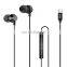 Remax New RM-560 metallic 10mm speaker deep bass in-ear earphones Type-C with mic&volume control