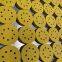 100pcs/box High quality hand grinding plate Special flocking sandpaper for automobile rust removal, high quality 8-hole yellow sandpaper