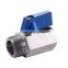 Hygienic Stainless Steel Male to Female Thread Mini Ball Valve for BHO Extractor