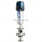New Style sanitary pneumatic double seat mix proof valve with control head for dairy pipeline system