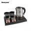 0.6 L Stainless Steel Electric Kettle with ABS Tray Set for Hotel
