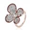 Wholesale fashionable dubai bridal wedding ring big daimond crystal woman rings jewelry