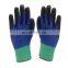 2020 NEW Designed Customized Logo Red Blue Safety Waterproof Nitrile Working Gloves