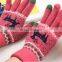 Hot Selling custom Knitted touch screen gloves mittens Unisex Touch screen gloves for Smartpad